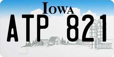 IA license plate ATP821