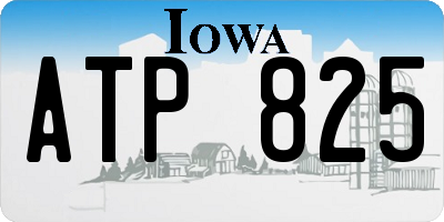 IA license plate ATP825