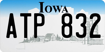 IA license plate ATP832