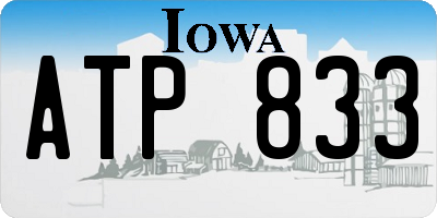 IA license plate ATP833