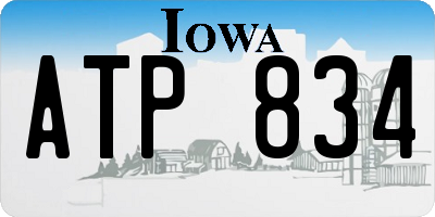 IA license plate ATP834