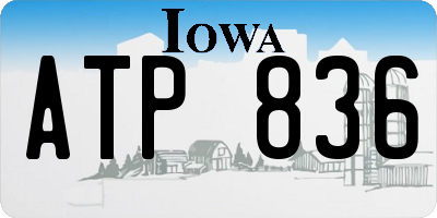 IA license plate ATP836
