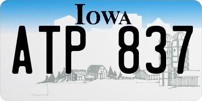 IA license plate ATP837