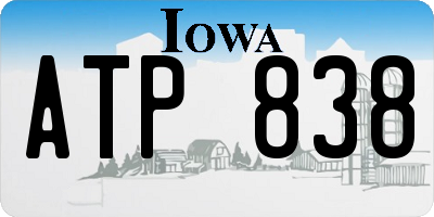 IA license plate ATP838