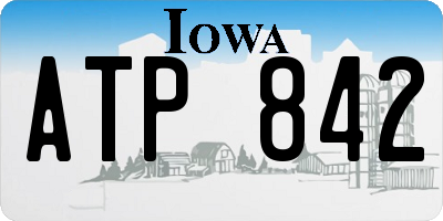 IA license plate ATP842