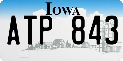 IA license plate ATP843