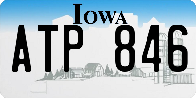 IA license plate ATP846