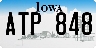 IA license plate ATP848