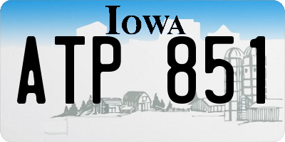 IA license plate ATP851