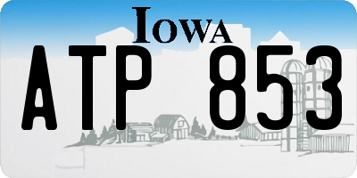 IA license plate ATP853