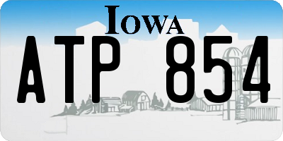 IA license plate ATP854