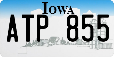 IA license plate ATP855