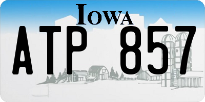 IA license plate ATP857