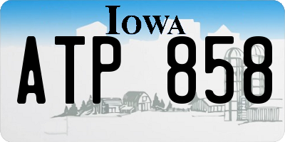 IA license plate ATP858