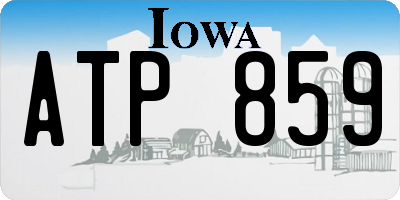 IA license plate ATP859