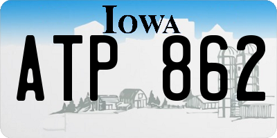 IA license plate ATP862