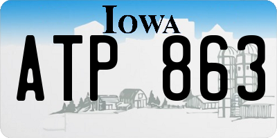 IA license plate ATP863