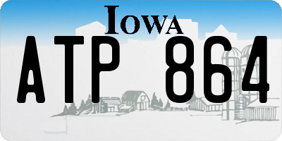 IA license plate ATP864