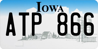 IA license plate ATP866
