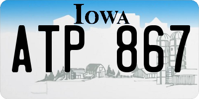 IA license plate ATP867