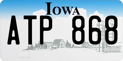 IA license plate ATP868