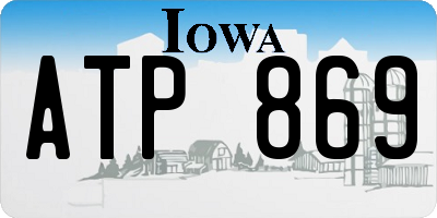 IA license plate ATP869