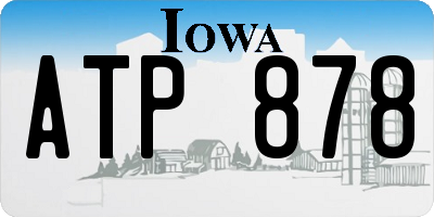 IA license plate ATP878