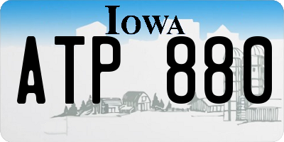 IA license plate ATP880