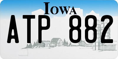 IA license plate ATP882