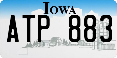 IA license plate ATP883