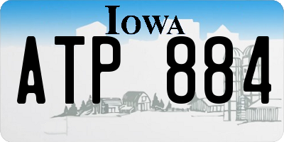 IA license plate ATP884