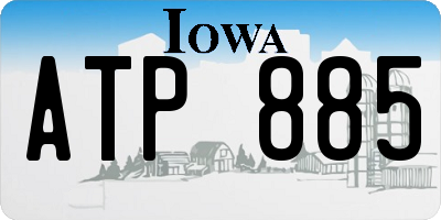 IA license plate ATP885