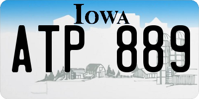 IA license plate ATP889