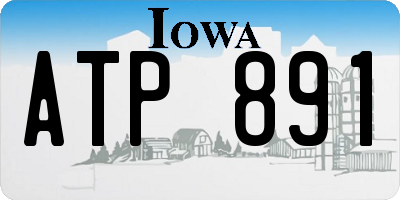 IA license plate ATP891