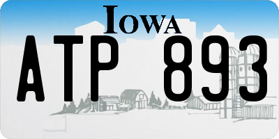 IA license plate ATP893