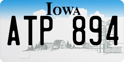 IA license plate ATP894