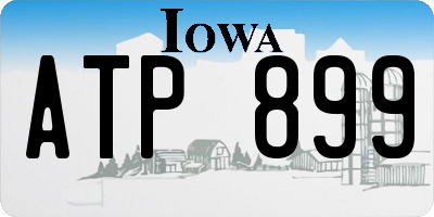 IA license plate ATP899