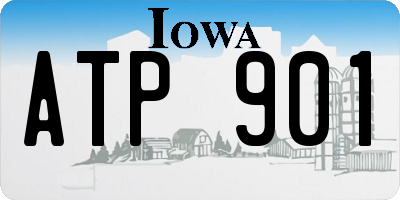 IA license plate ATP901