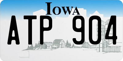 IA license plate ATP904