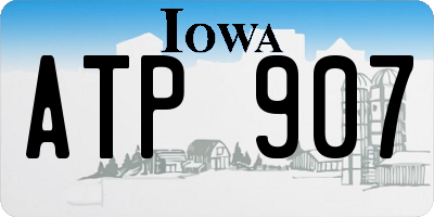 IA license plate ATP907