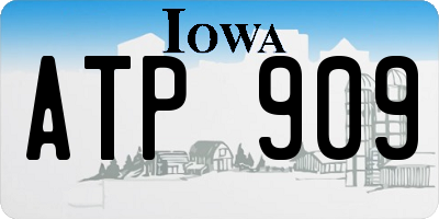 IA license plate ATP909
