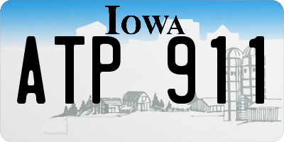 IA license plate ATP911