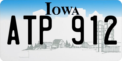 IA license plate ATP912