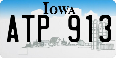 IA license plate ATP913