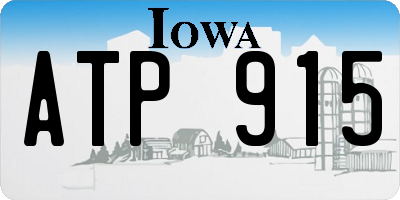 IA license plate ATP915