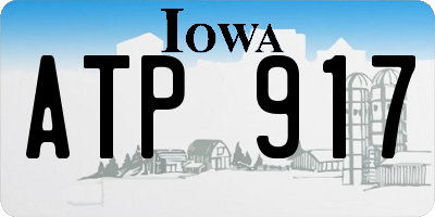 IA license plate ATP917