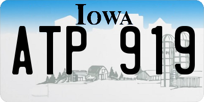 IA license plate ATP919