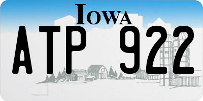 IA license plate ATP922