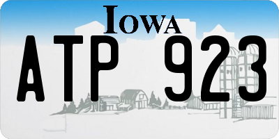 IA license plate ATP923