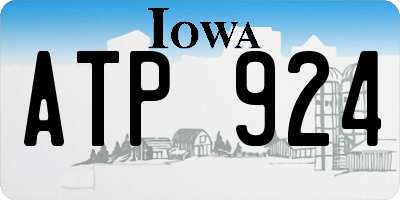 IA license plate ATP924